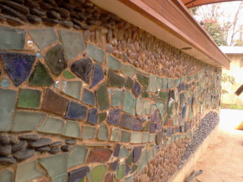 The River Mosaic: Dale blocks Style: Stylised Theme: Nature african mosaic art by Kenyan artist